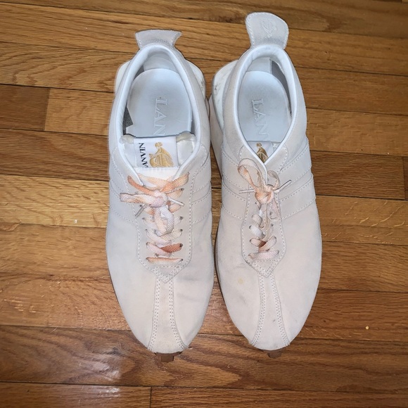 Mens Lanvin "Bumpr" Suede JL Runner Sneakers Size 12/ 46 - Picture 4 of 7